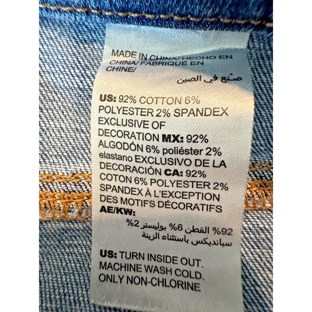 Chico's So Slimming Girlfriend Slim Leg Ankle Jeans 3 XL Embroidered Beaded - Picture 6 of 11